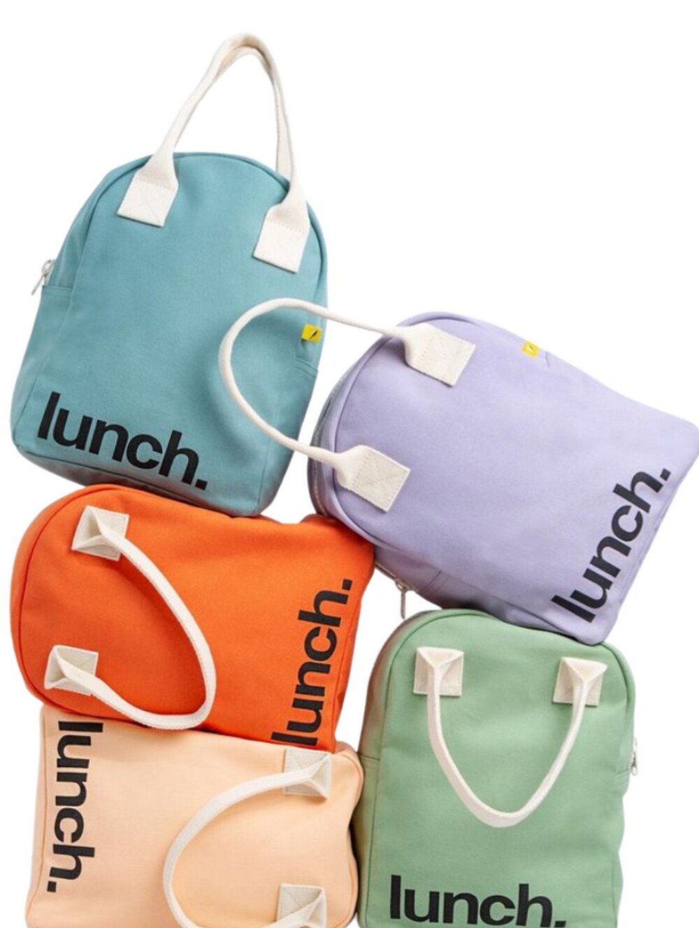 PLASTIC FREE PURSUIT Canvas Lunch Bag Lavender